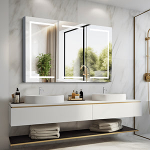 60 x 36 Inch LED Lighted Bathroom Medicine Cabinet