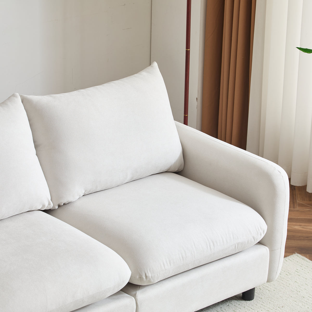 69 in. 2-Seats Modular Sectional Sofa Corner Chair Sofa Couch