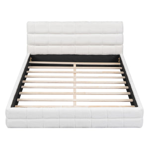 Upholstered Platform Bed With Headboard