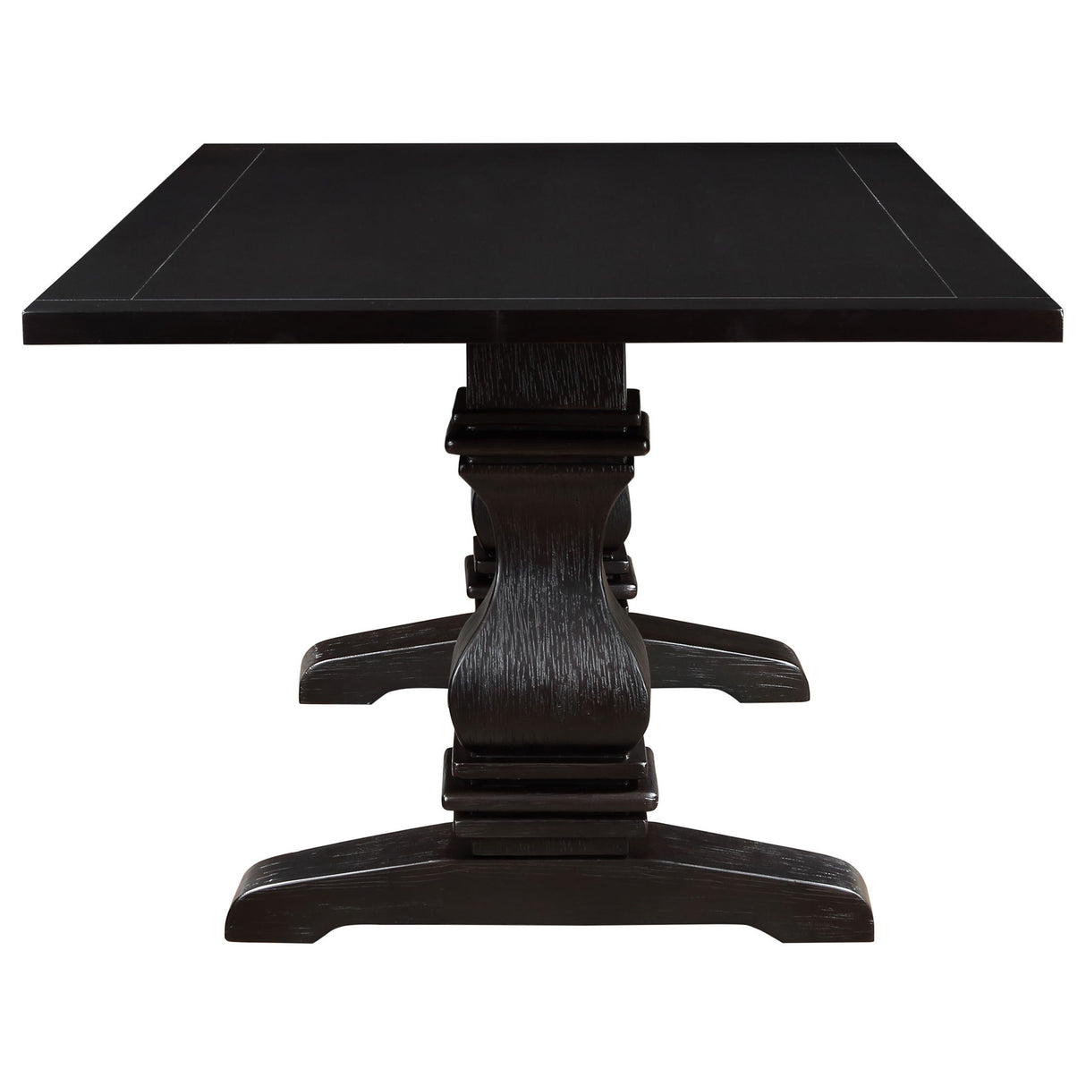 Villeneuve - Rectangular Double Pedestal Dining Table - Rustic