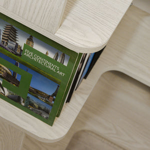 L-Shaped Design Corner Bookshelf