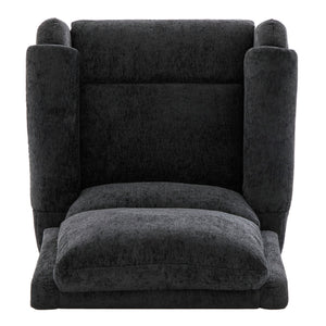 Manual Recliner Massage Chair With Swivel Rocker, 8 Massage Modes, Side Storage Pocket