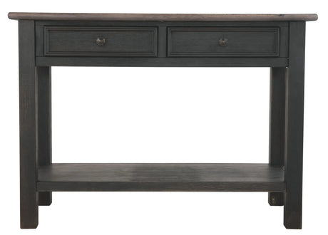 Tyler Creek - Sofa Table - Grayish Brown / Black - Best Buy Furniture