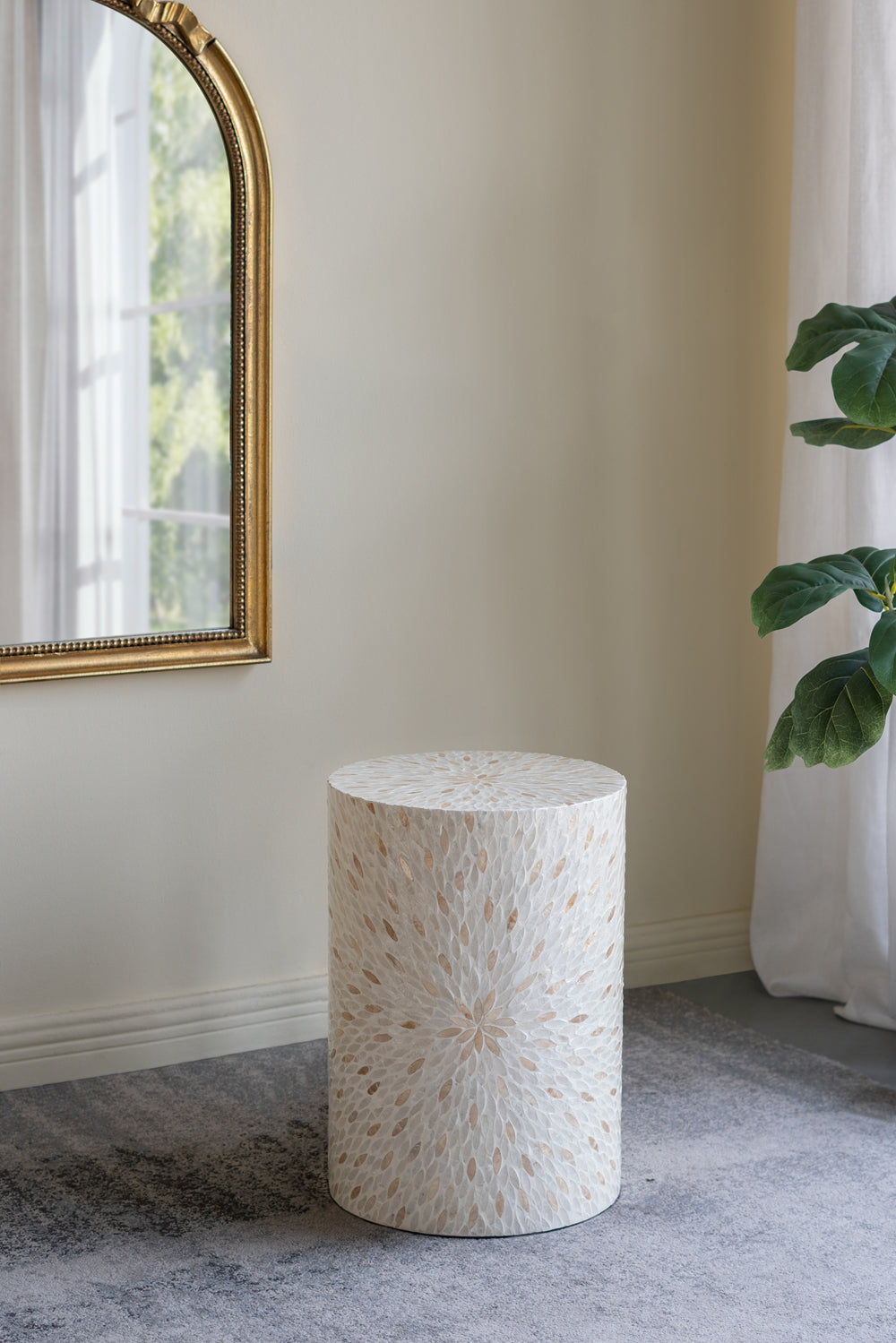 14x14x20" Decorative Drum Stool