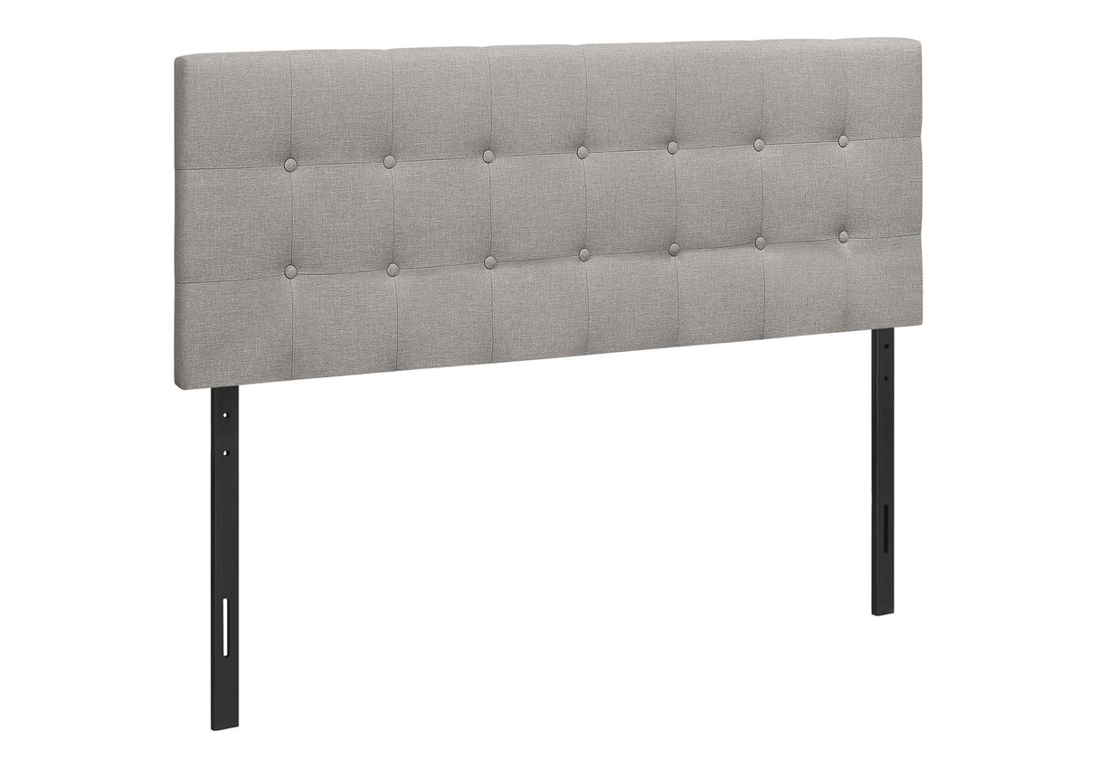 Queen Size, Bed Headboard Only, Upholstered, Durable Construction - Gray - Best Buy Furniture