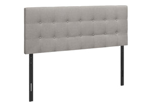 Queen Size, Bed Headboard Only, Upholstered, Durable Construction - Gray - Best Buy Furniture