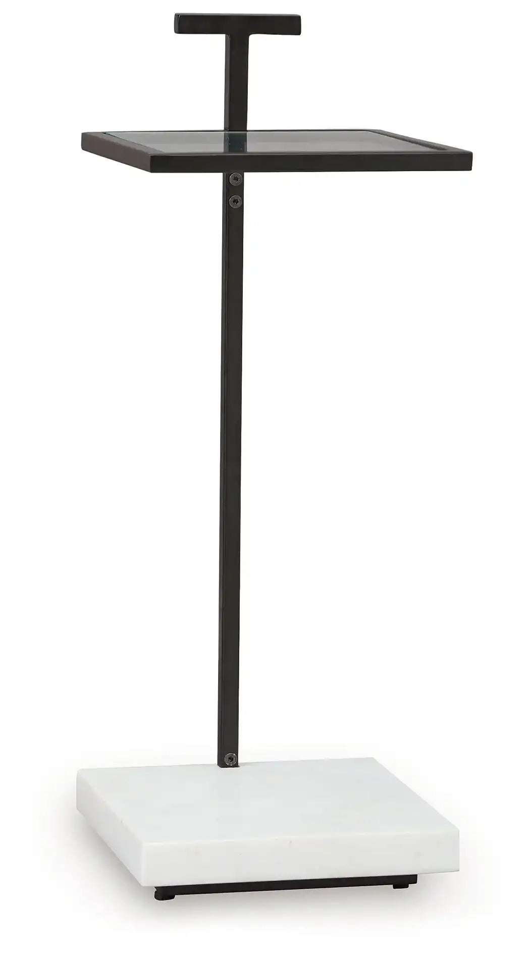 Mannill - Accent Table - Black / White