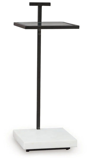 Mannill - Accent Table - Black / White
