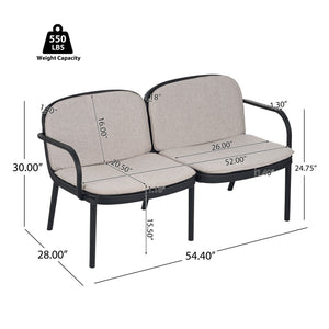 Luna - Outdoor Patio 3 Pieces Chat Set - Best Buy Furniture