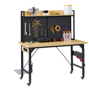 48" Adjustable Workbench with Pegboard