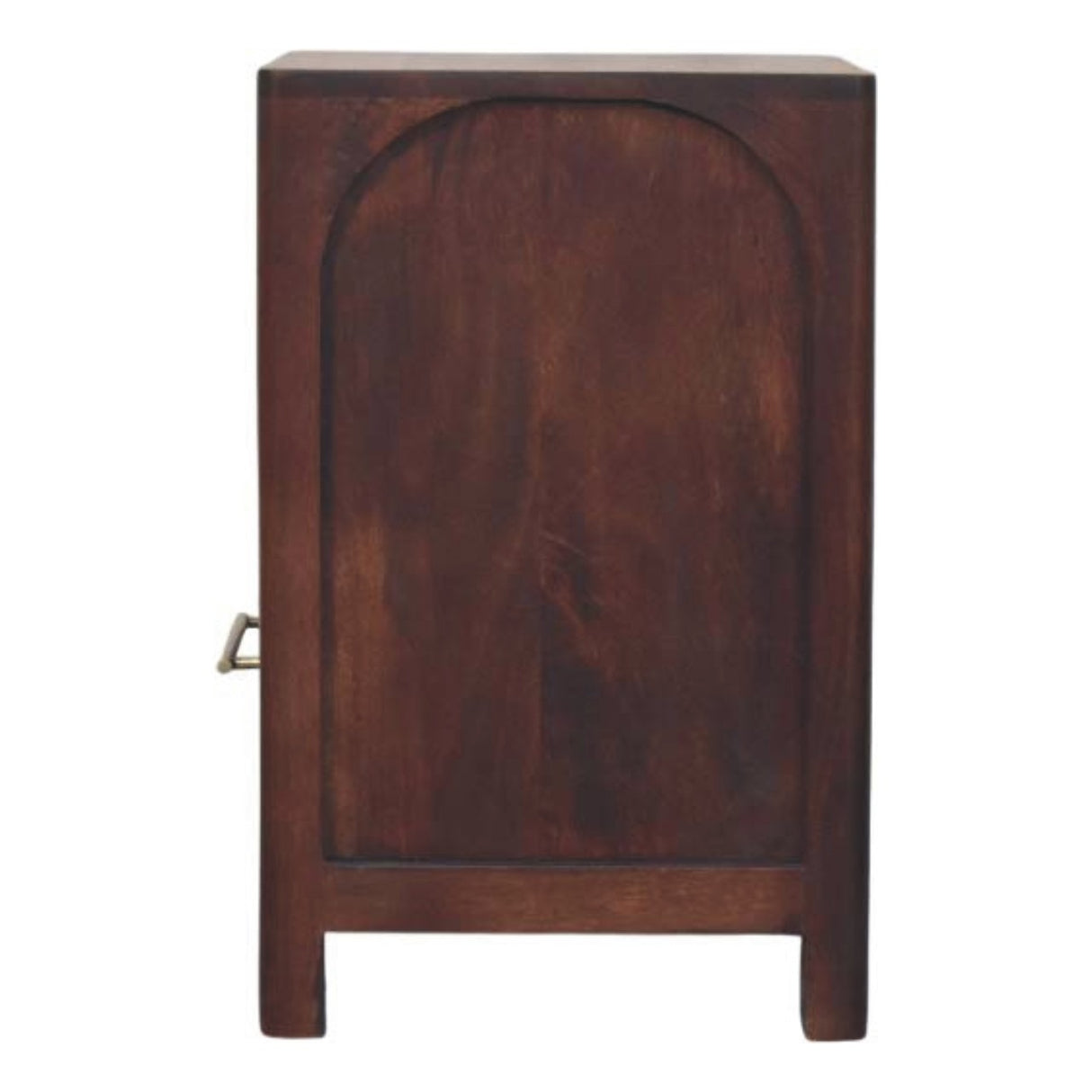 Solid Wood Arched Edge 1 Drawer Bedside