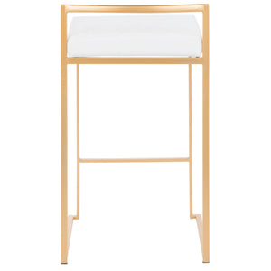 Fuji - Contemporary / Glam Design Counter Stool (Set of 2)