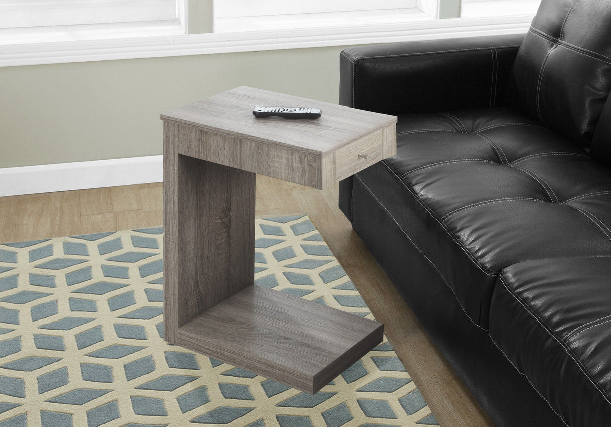 Accent Table, C - Shaped Contemporary & Modern - Taupe - Best Buy Furniture