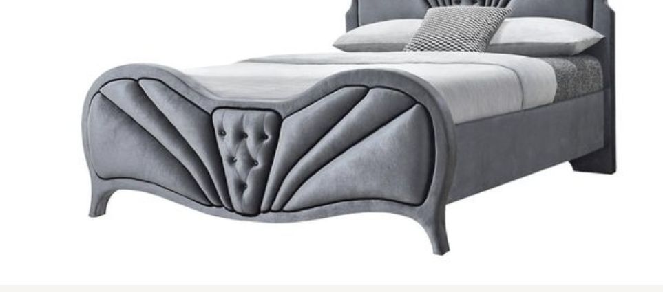 Dante - Queen Bed - Gray - Best Buy Furniture