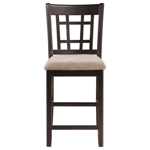 Avonlea - 5 Piece Set With Round Table And Upholstered Chairs - Chestnut