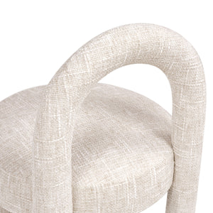Penny Round Arched Fully Upholstered Dining Side Chair, Set of 2
