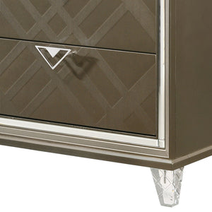 Skylar - Nightstand - Champagne - Best Buy Furniture