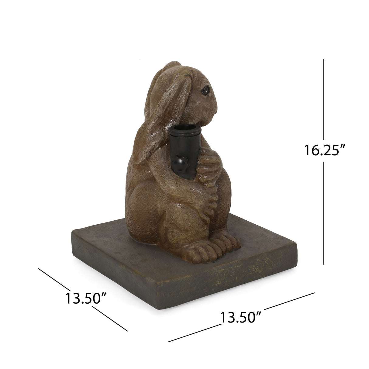 Hand Crafted Rabbit Umbrella Base With Playful Design - Light Brown - Best Buy Furniture