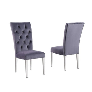 Modern Upholstered Tufted Dining Chair (Set of 2)