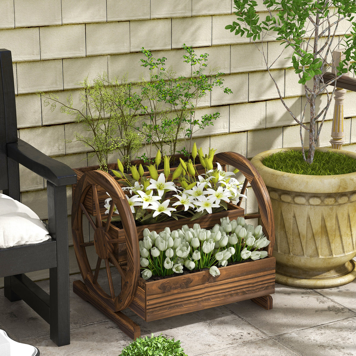 Outsunny 3-Tier Raised Garden Bed Planter