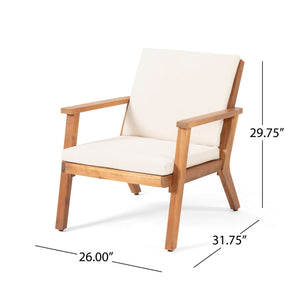 Outdoor Club Chair With Cushion