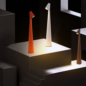 Rechargeable Touch LED Table Lamp – 3 Color Dimmable Light for Reading & Bedroom