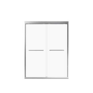 50-54"W x 70"H Semi-Frameless Double Sliding Shower Door