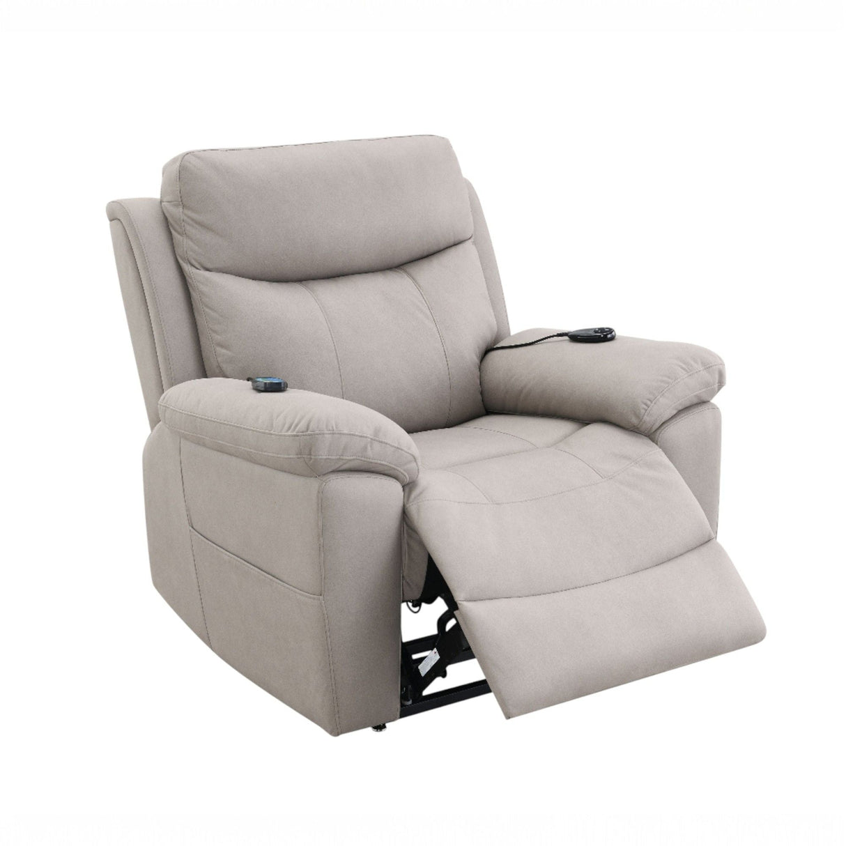 Chriki Power Motion Recliner With Lift Heating Massage Chair - Beige