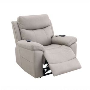 Chriki Power Motion Recliner With Lift Heating Massage Chair - Beige