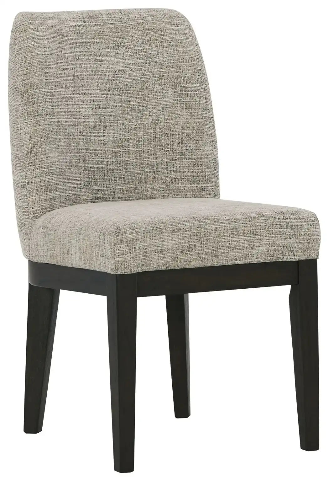 Burkhaus - Dining UPH Side Chair (Set of 2) - Beige / Dark Brown - Best Buy Furniture