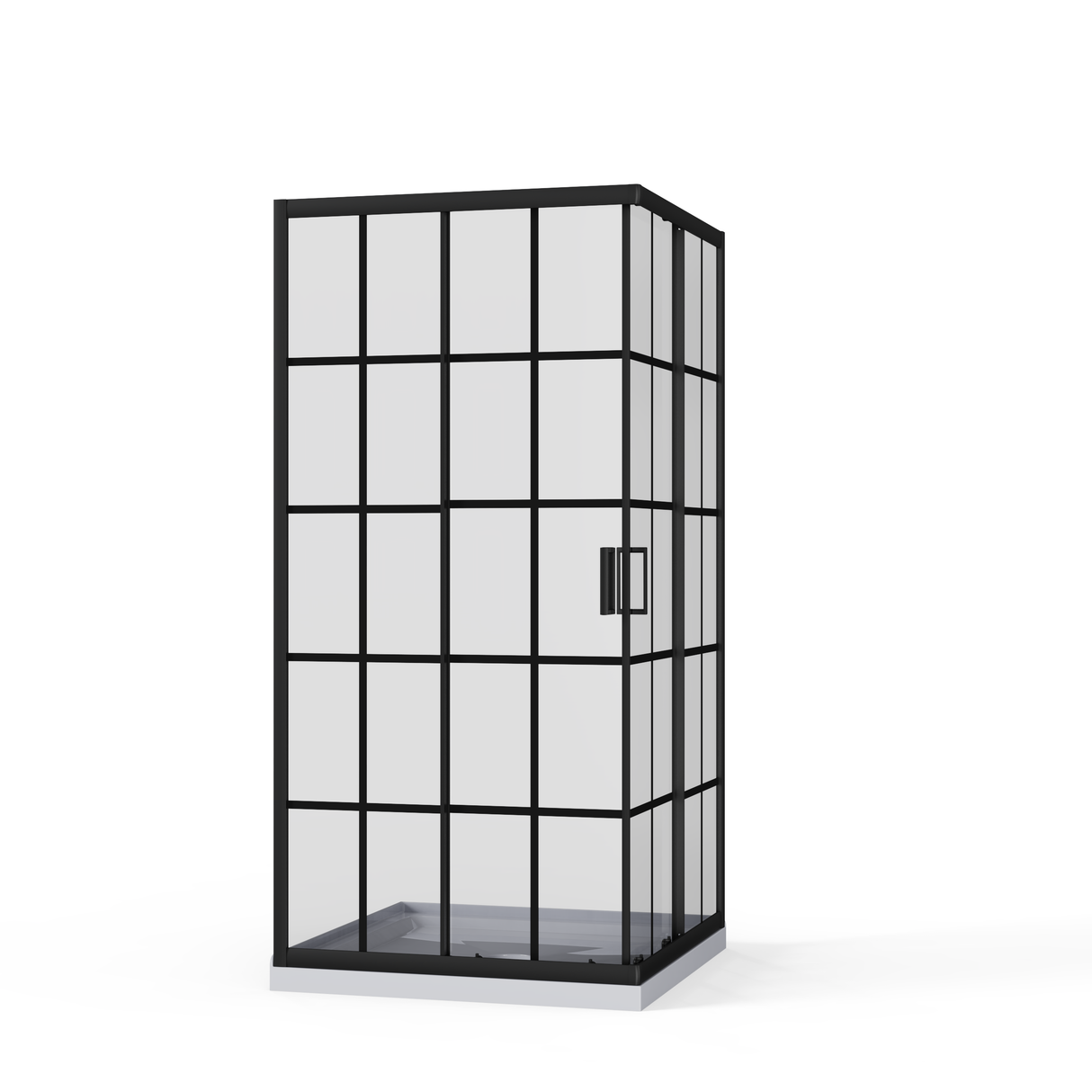 Goodyo Corner Shower Door - 36" D x 36" W x 72" H