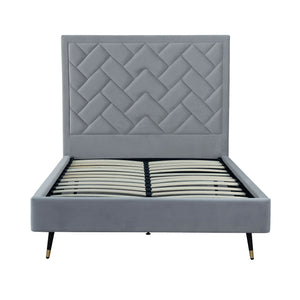 Crosby - Bed With Upholstered Headboard And Slats
