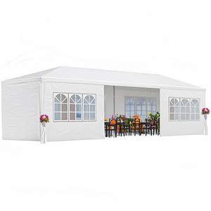 10x30' Outdoor Garden Gazebo Wedding Party Tent Canopy with 8 Removable Sidewalls