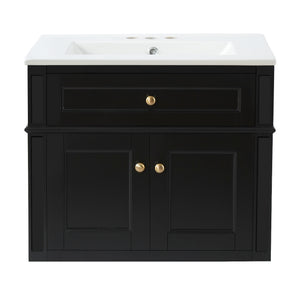24" Wall Mounted Modern Bathroom Vanity