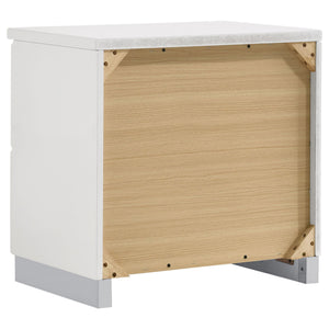Dulcey - 2 Drawer Nightstand - Gloss White