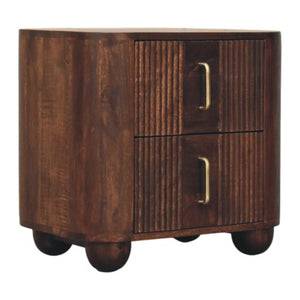 Solid Wood Marlowe Fluted Nightstand