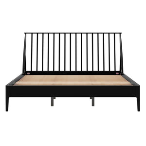 Bohemian Platform Bed With Tall Headboard