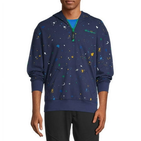 Champion Men's Global Explorer Logo Printed French Terry Hoodie