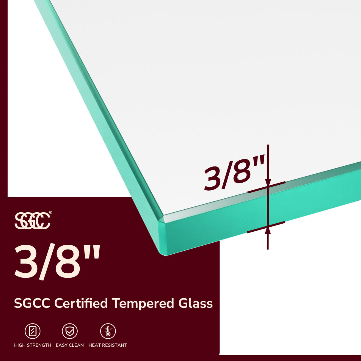 56"-60"W x 80"H Frameless Double Sliding Shower Door