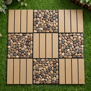 Interlocking WPC Deck Tiles 11.8"x11.8" (25 Pack)