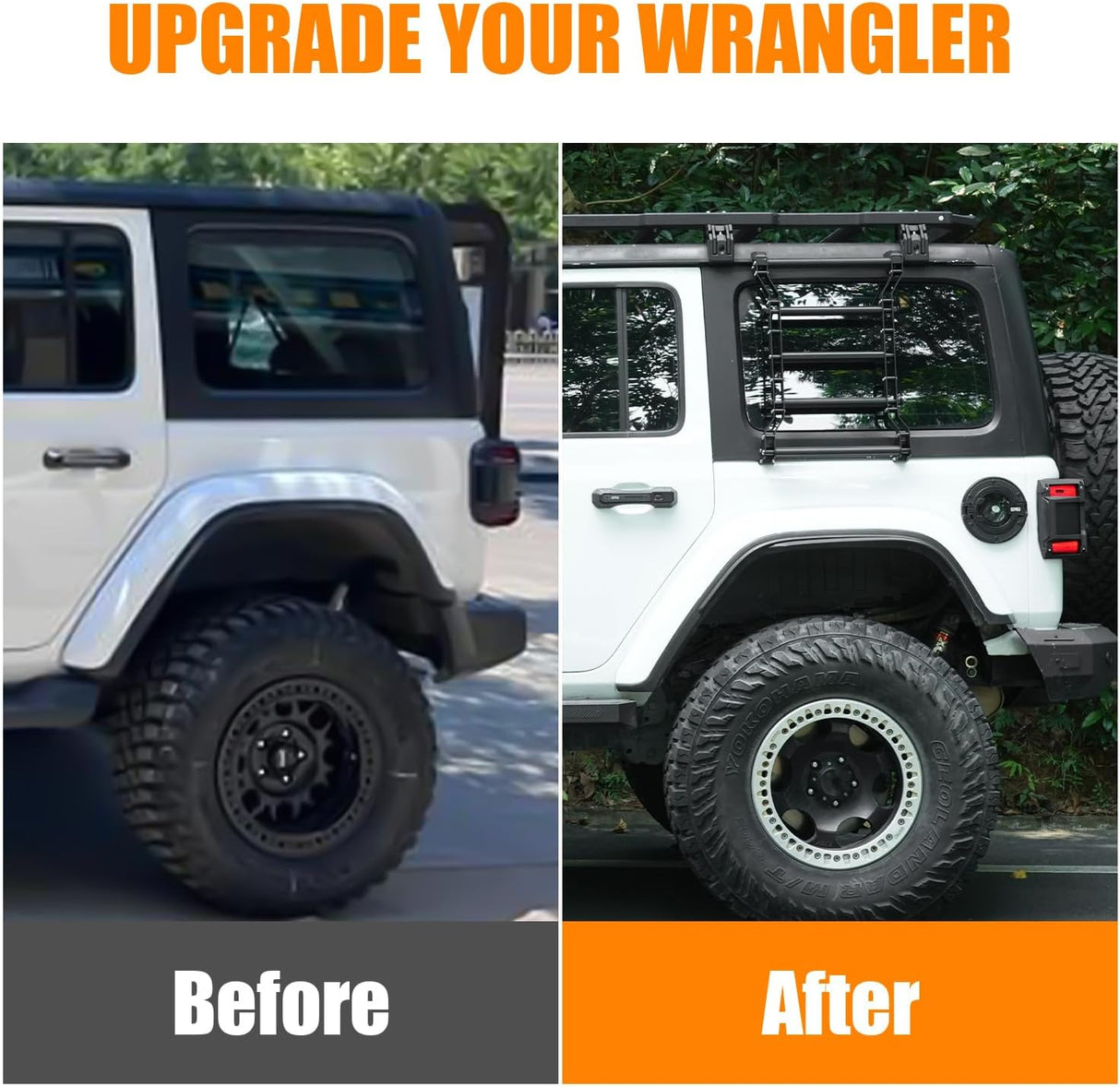 Rear Window Ladder for Jeep Wrangler JL JLU (2018-2025)