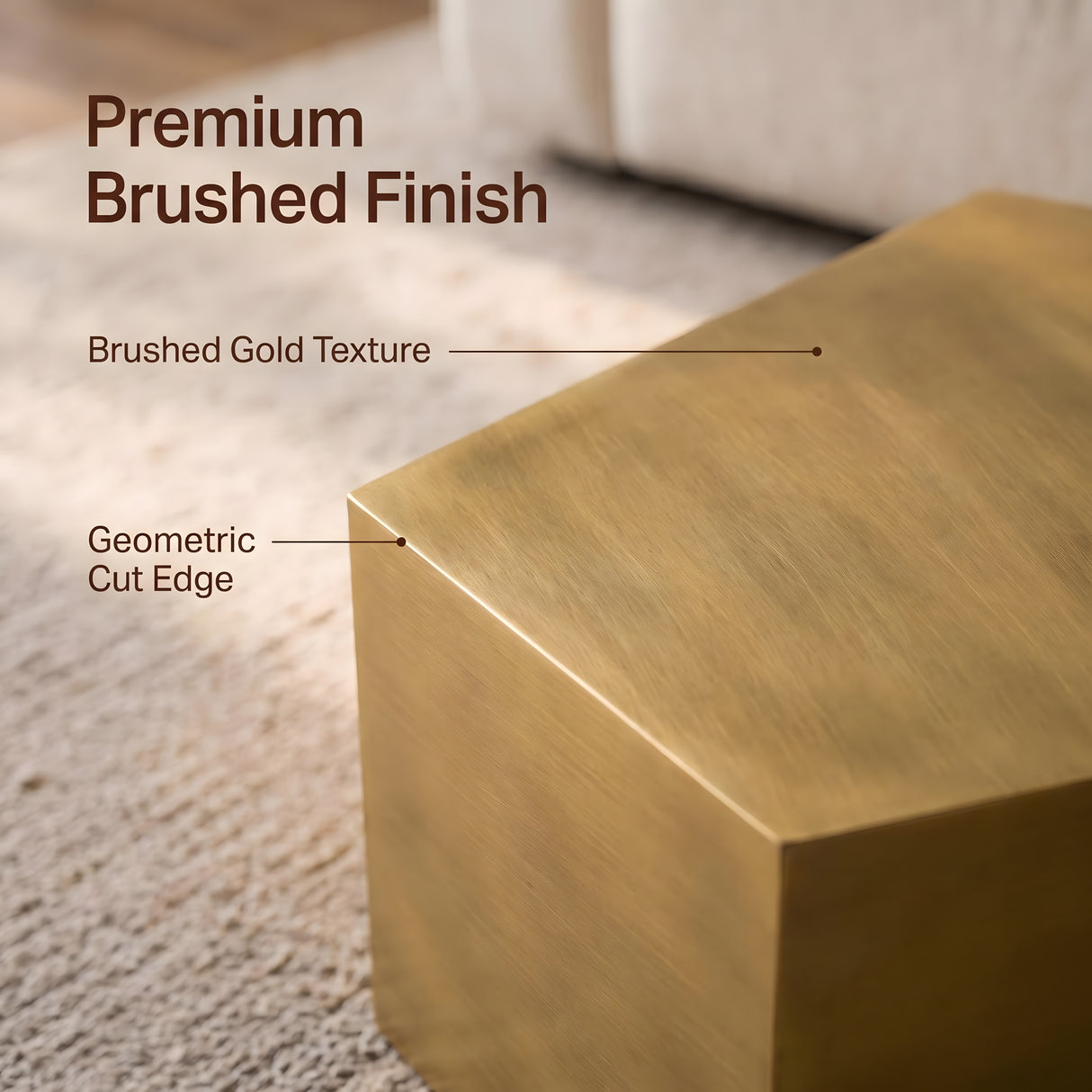 Modern Geometric Coffee Table Set of 2