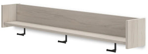 Socalle - Wall Mounted Coat Rack w/Shelf - Light Natural - Best Buy Furniture