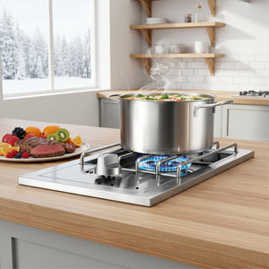 Single Grilling Side Burner, 15,000BTU Liquid Propane