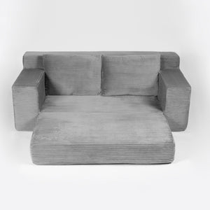 Comfortable Deep Seat Loveseat Sofa Bed, Reversible Cushion With Pillows