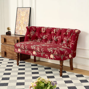 European Style Wine Red Sofa Chair
