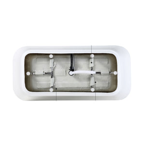 Gloss Freestanding Bathtub With Drain, Stand Alone Soaking Tub