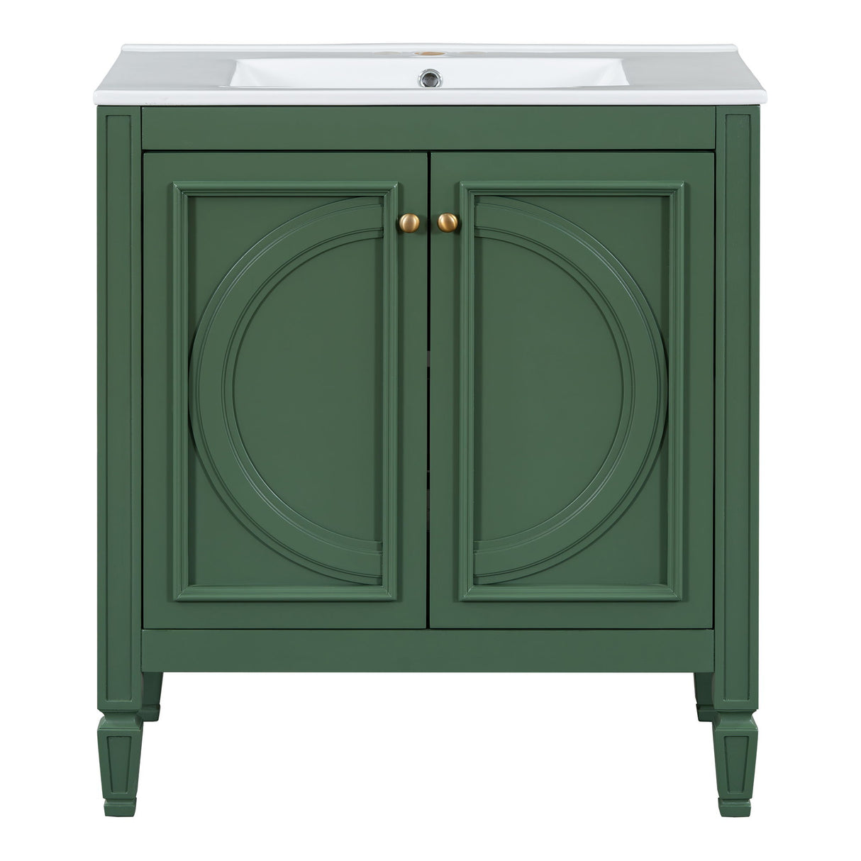 Bathroom Vanity With Sink With 2 Doors And Adjustable Shelf