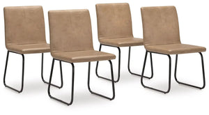 Pharwynn - Dining Upholstered Side Chair (Set of 4) - Toast - Best Buy Furniture