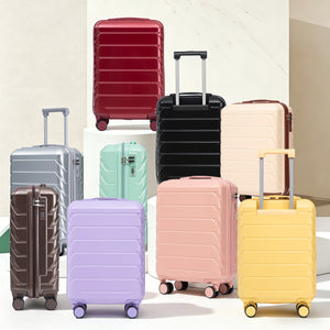 20 Inch ABS Hard Shell Travel Checked Luggage - Black